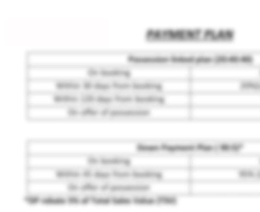 Godrej Properties Coimbatore Payment Plan